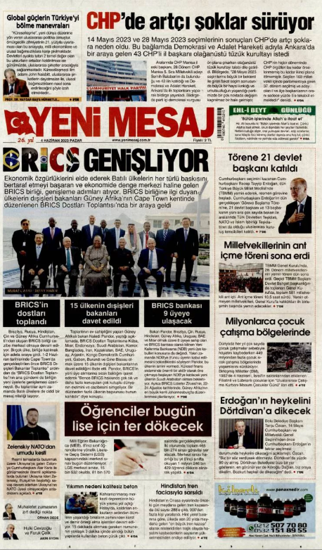 Foto - 4 Haziran Pazar gazete manşetleri