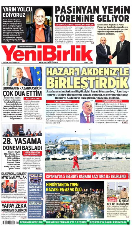 Foto - 4 Haziran Pazar gazete manşetleri