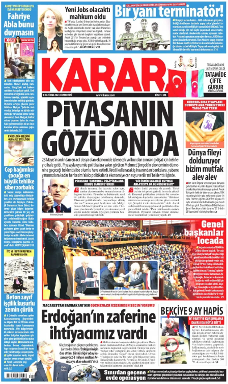 Foto - 4 Haziran Pazar gazete manşetleri