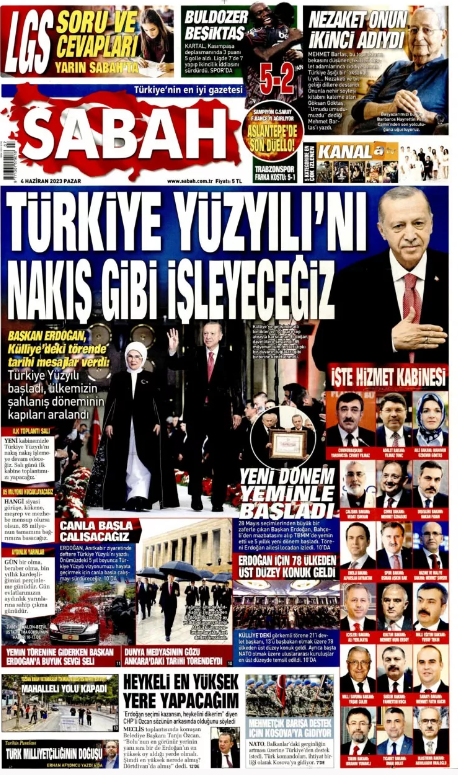 Foto - 4 Haziran Pazar gazete manşetleri