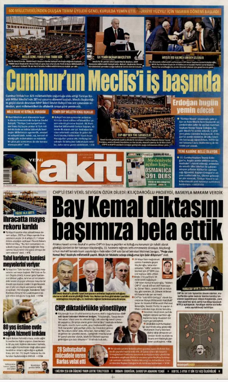 Foto - 4 Haziran Pazar gazete manşetleri