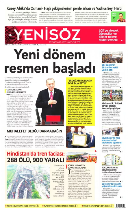 Foto - 4 Haziran Pazar gazete manşetleri