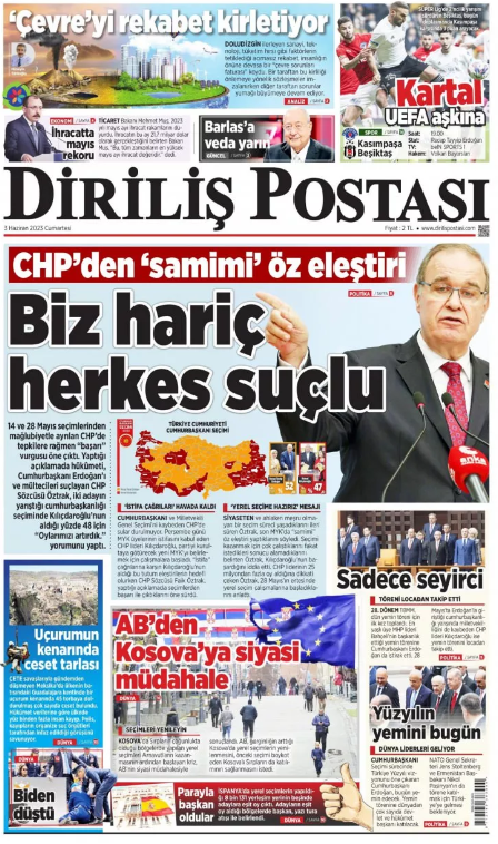 Foto - 4 Haziran Pazar gazete manşetleri