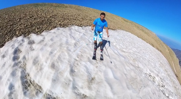 Foto - 40 derece sıcakta kayak keyfi