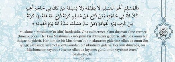 Foto - 40 hadiste 'yardımlaşma'