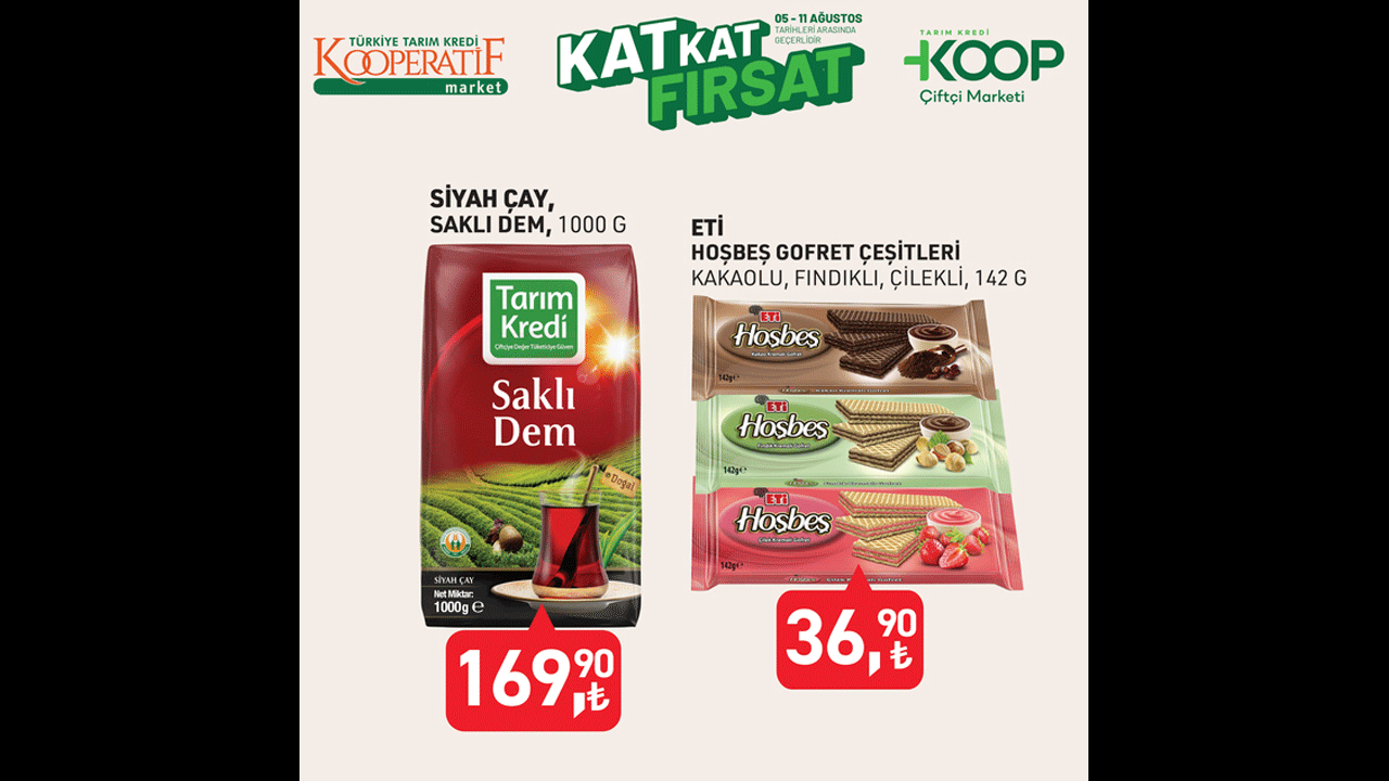 Foto - 5-11 Ağustos 2025 listesi belli oldu! Tarım Kredi'de yeni indirim rüzgarı