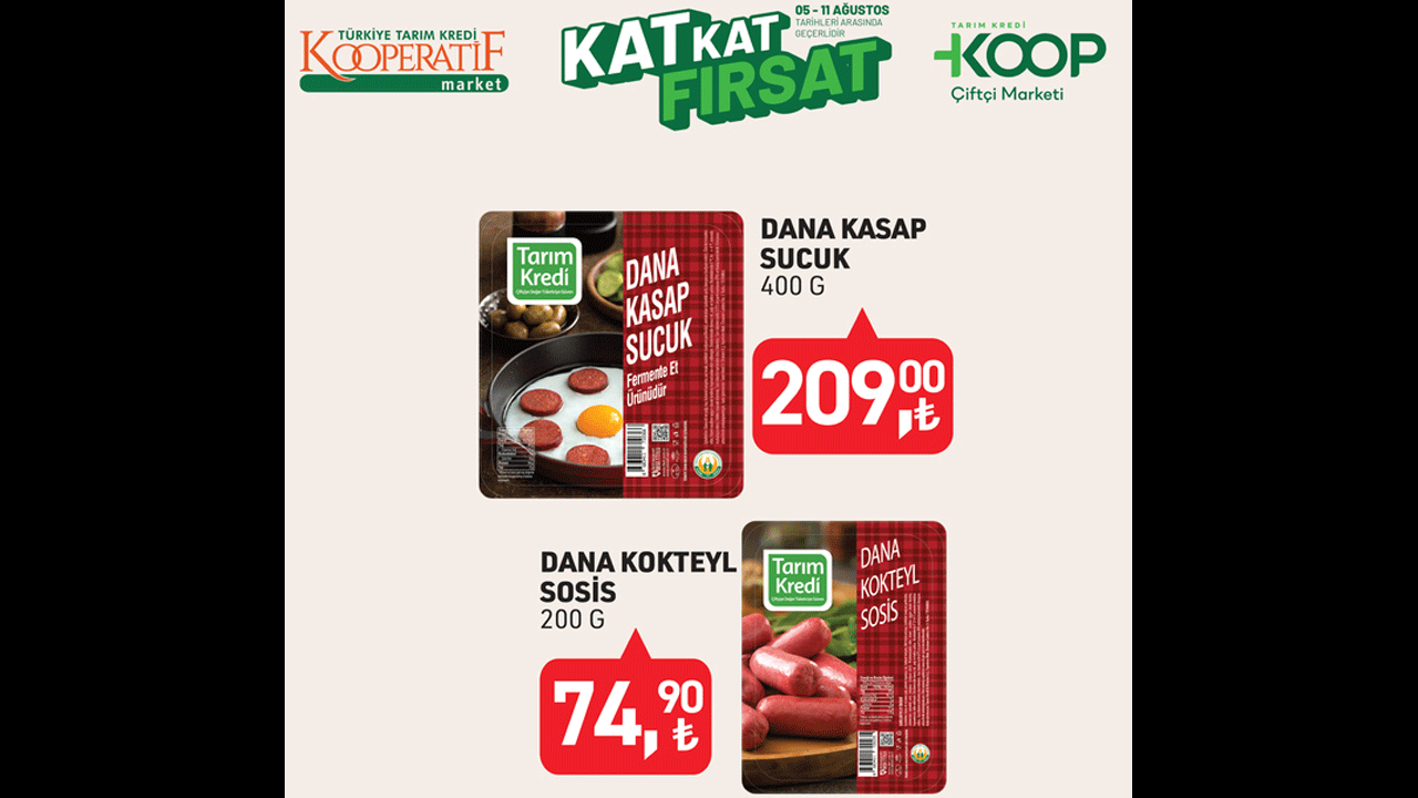 Foto - 5-11 Ağustos 2025 listesi belli oldu! Tarım Kredi'de yeni indirim rüzgarı