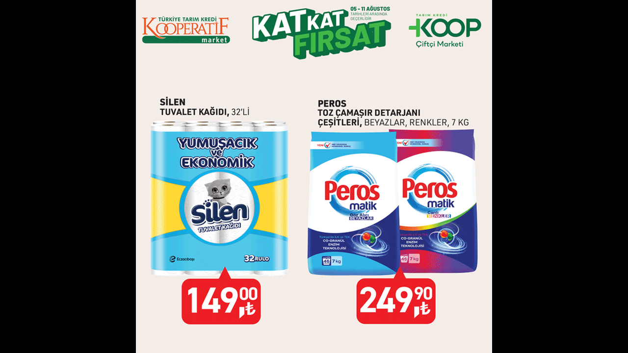 Foto - 5-11 Ağustos 2025 listesi belli oldu! Tarım Kredi'de yeni indirim rüzgarı