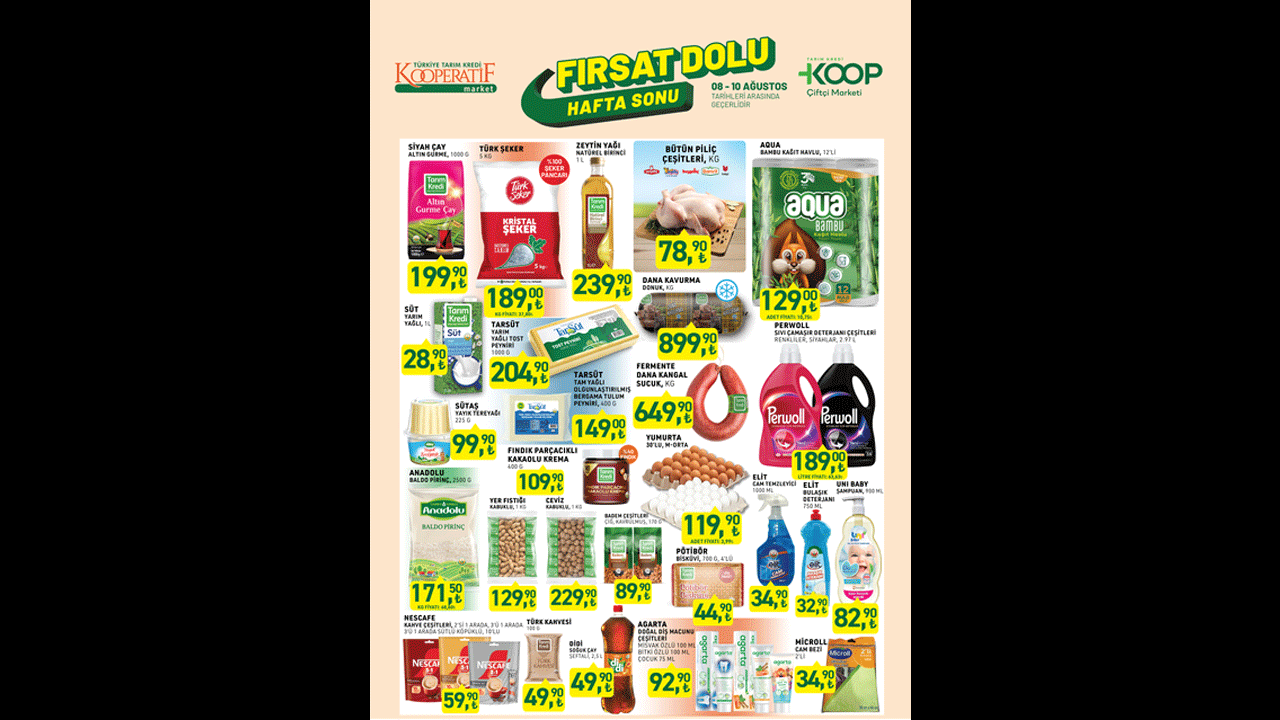 Foto - 5-11 Ağustos 2025 listesi belli oldu! Tarım Kredi'de yeni indirim rüzgarı