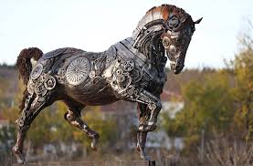 Foto - 5 ton malzeme arasından 3 ayda yaptı! Atı görenler şaştı kaldı