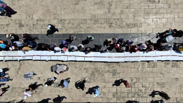 58 metre uzunluğunda! Havadan görüntülenebildi