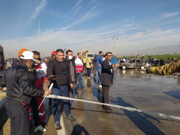 Foto - 59 araç karıştı! İran'da büyük kaza