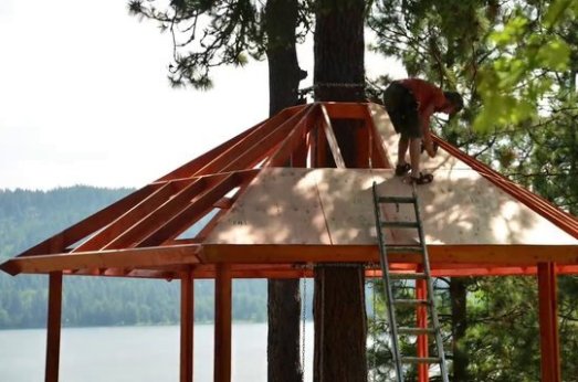 Foto - 6 ay uğraşıp muhteşem bir ağaç ev yaptılar!