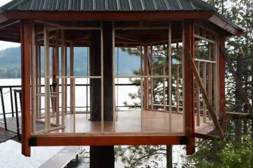 Foto - 6 ay uğraşıp muhteşem bir ağaç ev yaptılar!