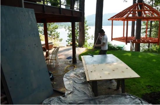 Foto - 6 ay uğraşıp muhteşem bir ağaç ev yaptılar!