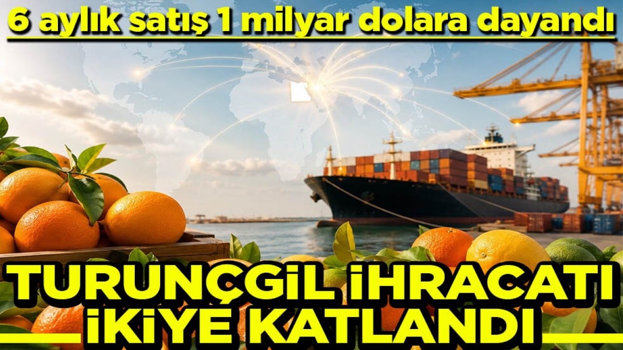 6 aylık satış 1 milyar dolara dayandı Turunçgil ihracatı ikiye katladı