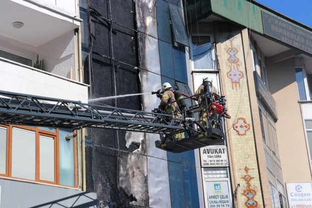 Foto - 6 katlı binada yangın