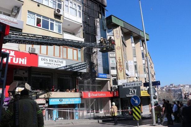 6 katlı binada yangın