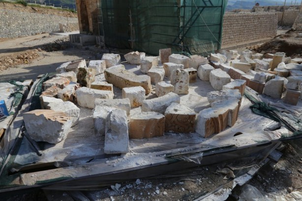 Foto - 612 yıllık tarihi minare, yeni yerinde yükseliyor