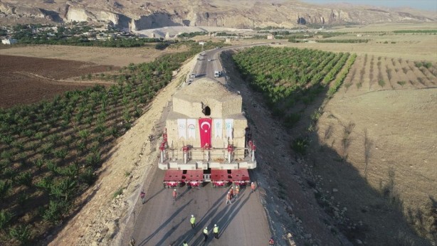 Foto - 650 yıllık Artuklu Hamamı böyle taşındı