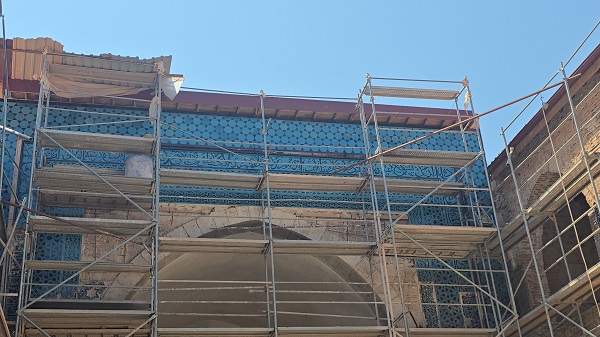 Foto - 7 asırlık Gök Medrese'de hummalı çalışma