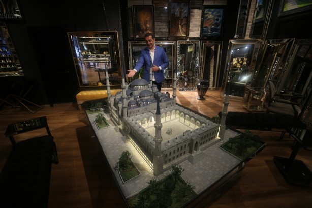 Foto - 7 bin parçayla Sultanahmet Camisi'nin maketi yapıldı