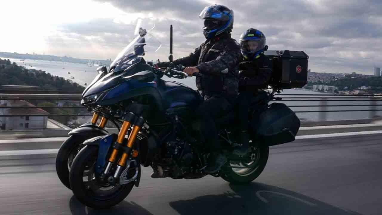 Foto - 7 yaşındaki oğluyla yola çıktı: Motosikletle umreye gitti