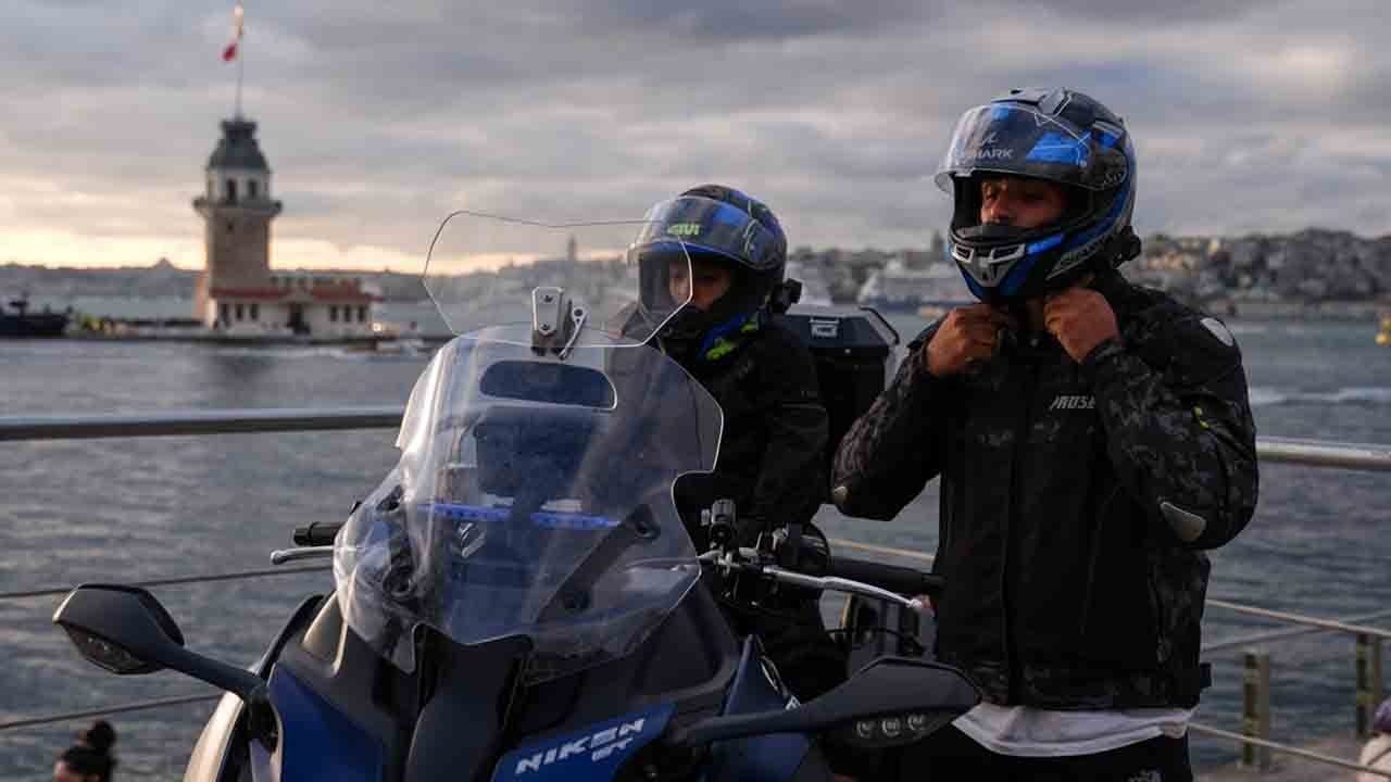Foto - 7 yaşındaki oğluyla yola çıktı: Motosikletle umreye gitti
