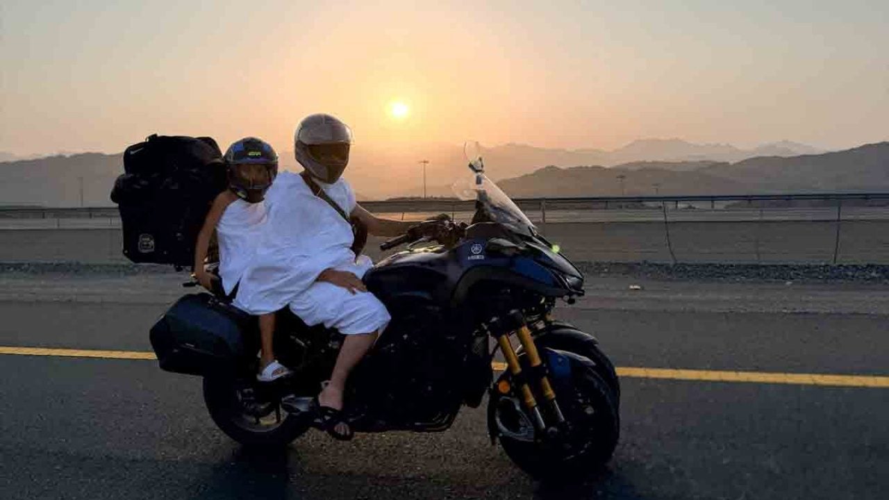 Foto - 7 yaşındaki oğluyla yola çıktı: Motosikletle umreye gitti