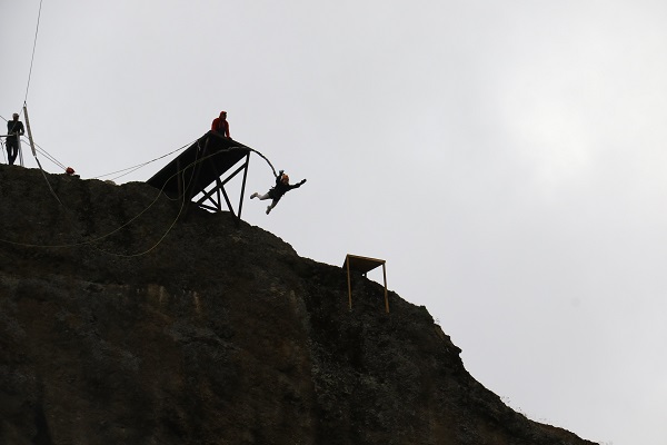 70 metreden böyle atladılar