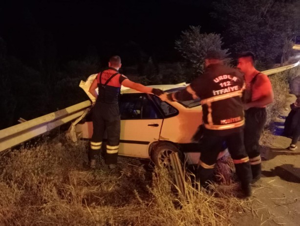 Foto - 70 metrelik uçurumdan bariyerler kurtardı: 2 yaralı