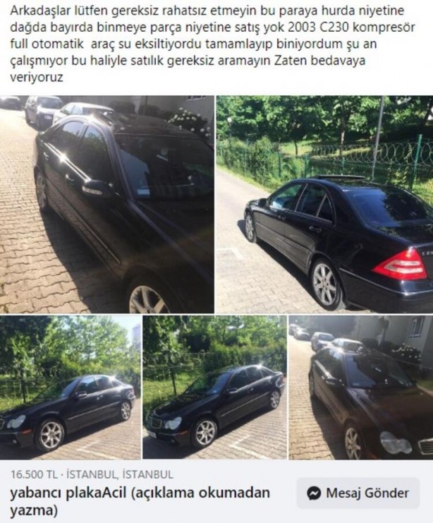 Foto - 700 bin TL'lik otomobil 200 bin liraya satılıyor! Ruhsat, noter işlemi yok