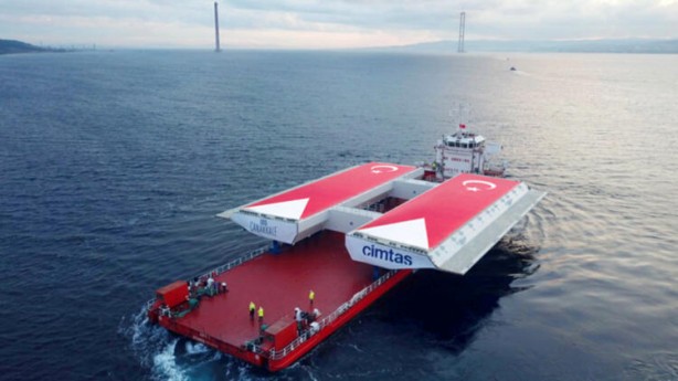 700 ton! Özel gemiyle 18 saatte getirildi