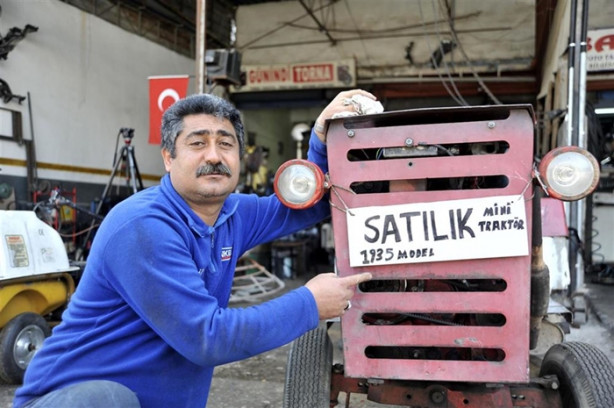 Foto - 82 yaşındaki mini traktör görenleri şaşırtıyor