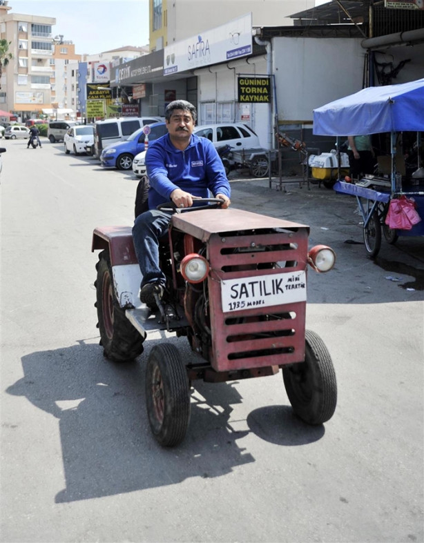 Foto - 82 yaşındaki mini traktör görenleri şaşırtıyor