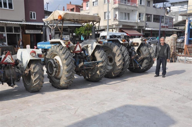 Foto - 84 model traktörünü modifiye etti