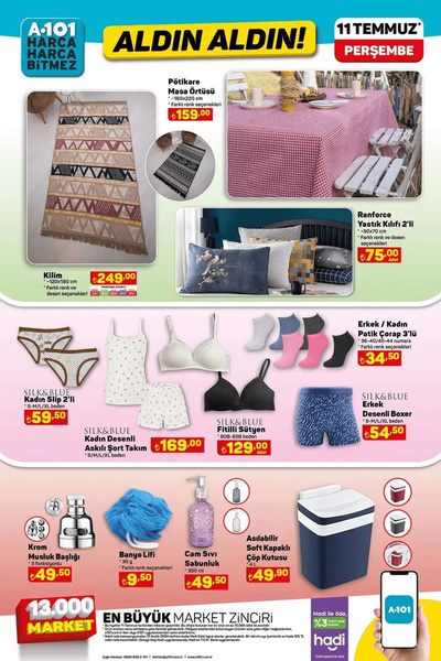 Foto - A101 11 Temmuz 2024 indirimli ürünler listesi geldi! Beyaz eşya ve elektrikli bisiklet ucuza satılıyor