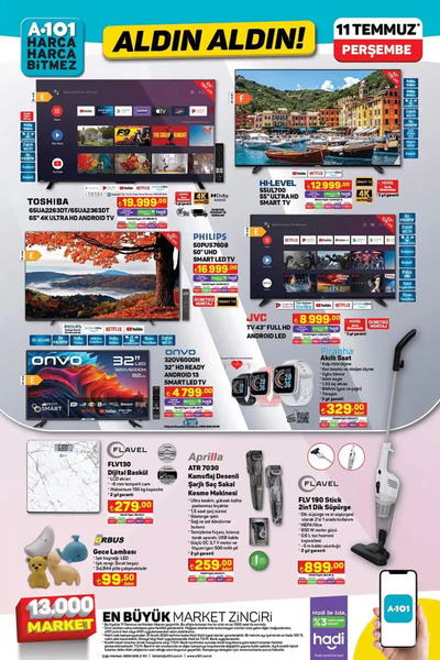 Foto - A101 11 Temmuz 2024 indirimli ürünler listesi geldi! Beyaz eşya ve elektrikli bisiklet ucuza satılıyor