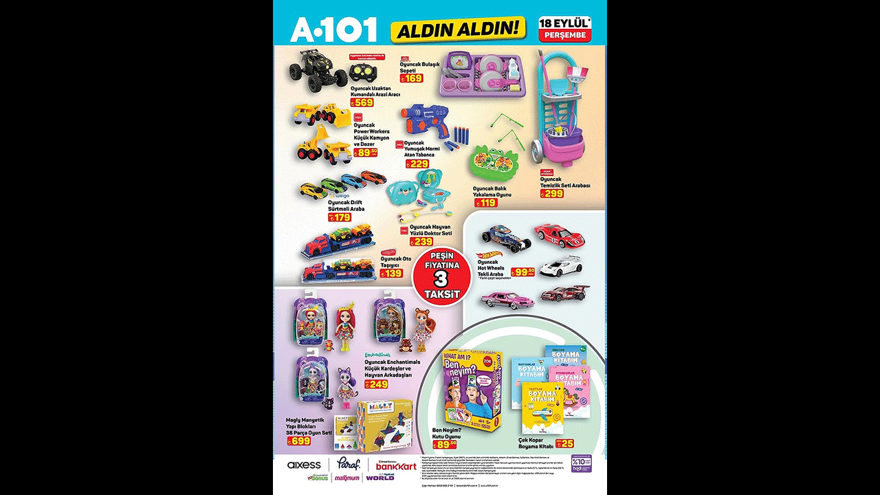 Foto - A101 18 Eylül indirim kataloğu yayımlandı! Beyaz eşyadan TV’ye, motosikletten peynire…