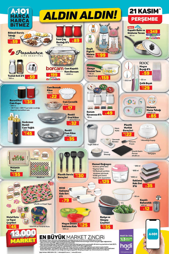 Foto - A101 21 Kasım Aktüel Ürünler Kataloğu yayınlandı! İşte kaçırılmayacak fırsatlar
