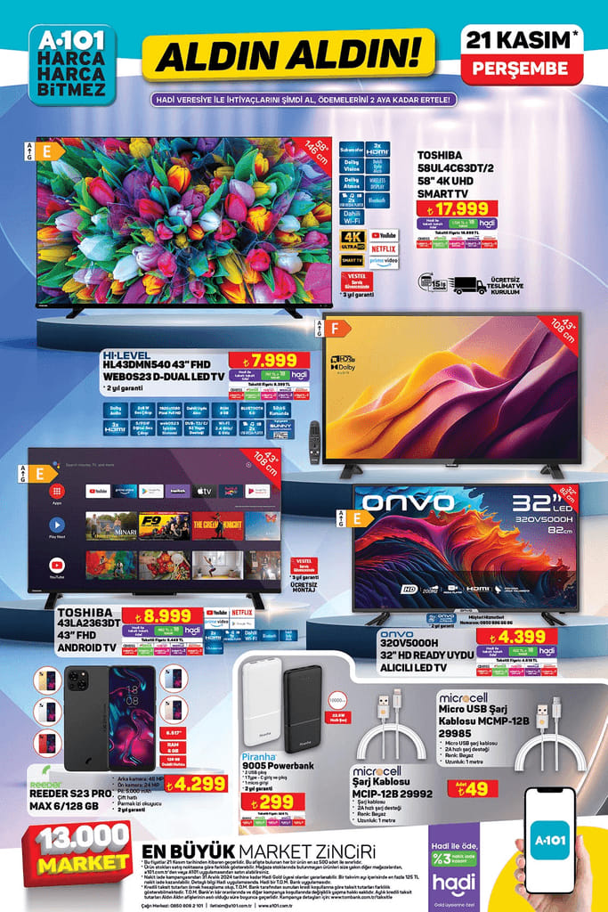 Foto - A101 21 Kasım Aktüel Ürünler Kataloğu yayınlandı! İşte kaçırılmayacak fırsatlar