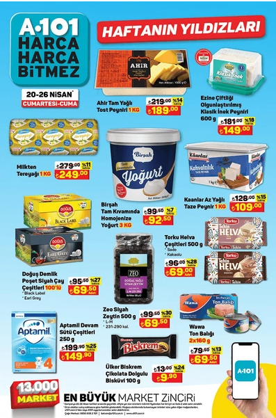 Foto - A101 21 Nisan 2024 indirimli ürünler kataloğu! Sadece 1 günlük indirim...