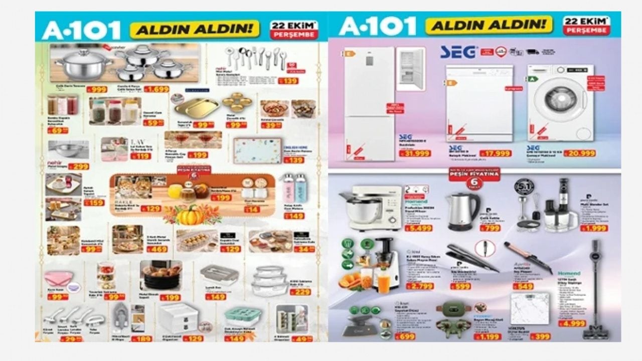 Seyahat ütüsü, boyun masaj aleti...A101 22 Ekim kataloğu yayımlandı! 