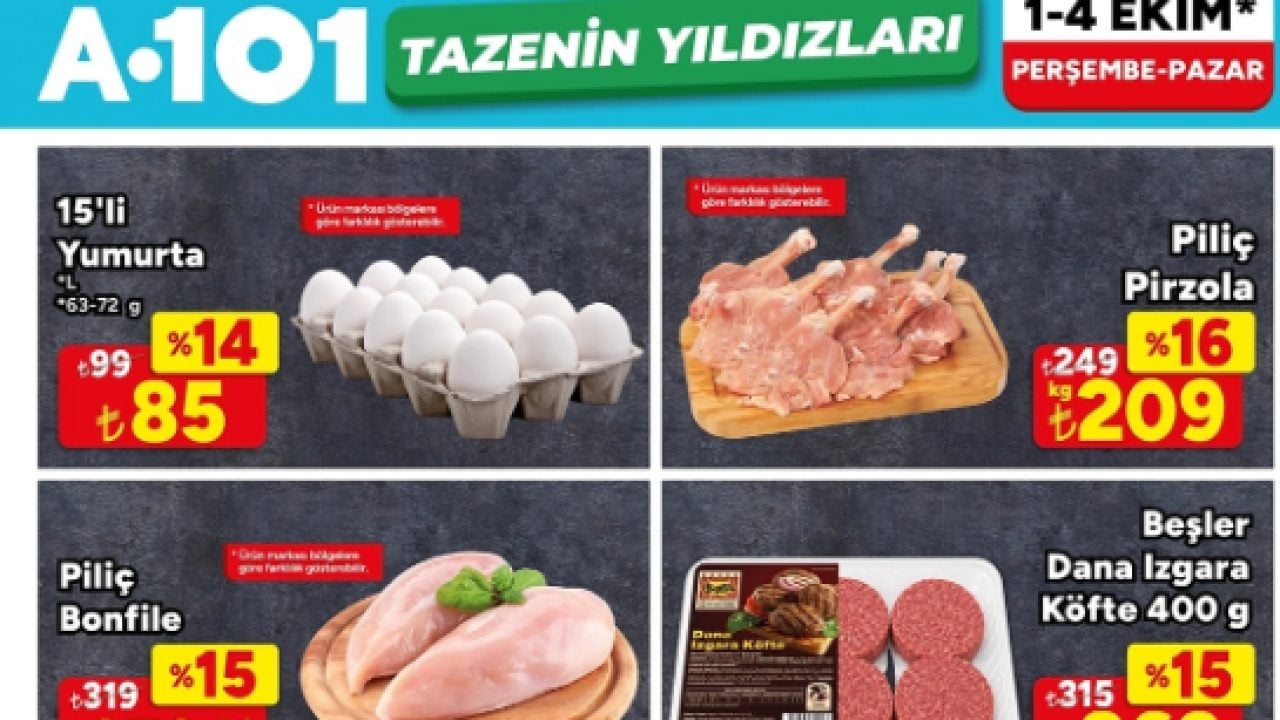 Foto - A101 3 Ekim kataloğu yayımlandı! İşte indirim listesi...