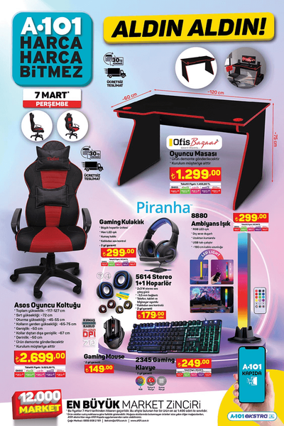 Foto - A101 7 Mart kataloğu yayınlandı! İndirimlerde yok yok...