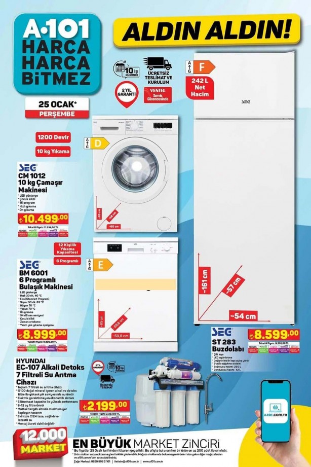 Foto - A101 market indirimi! 25 Ocak 2024 aktüel ürünler: Duyan alışveriş için yolunu tutuyor! İşte Perşembe A101 aldın aldın indirimli fiyat listesi