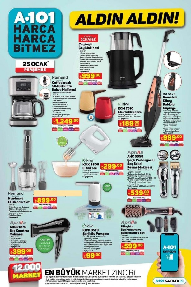 Foto - A101 market indirimi! 25 Ocak 2024 aktüel ürünler: Duyan alışveriş için yolunu tutuyor! İşte Perşembe A101 aldın aldın indirimli fiyat listesi