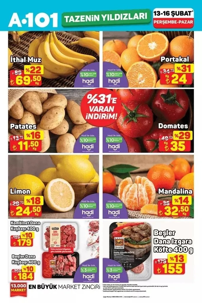 Foto - A101'de büyük fırsatlar başlıyor! 15-20 Şubat'ta dev indirimler ve sürpriz ürünler sizleri bekliyor!