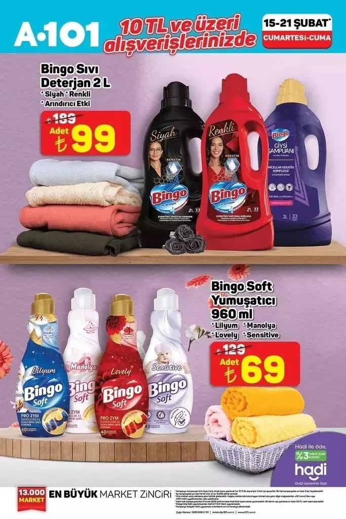 Foto - A101'de büyük fırsatlar başlıyor! 15-20 Şubat'ta dev indirimler ve sürpriz ürünler sizleri bekliyor!