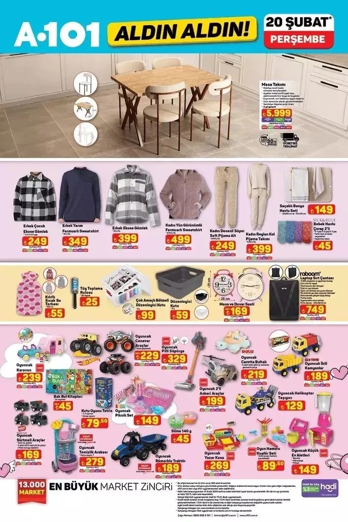 Foto - A101'de büyük fırsatlar başlıyor! 15-20 Şubat'ta dev indirimler ve sürpriz ürünler sizleri bekliyor!